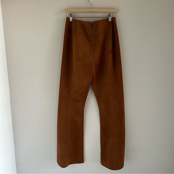 Free People Real Deal Crvy Vegan Suede Flare Pants Size 28 - Picture 4 of 9